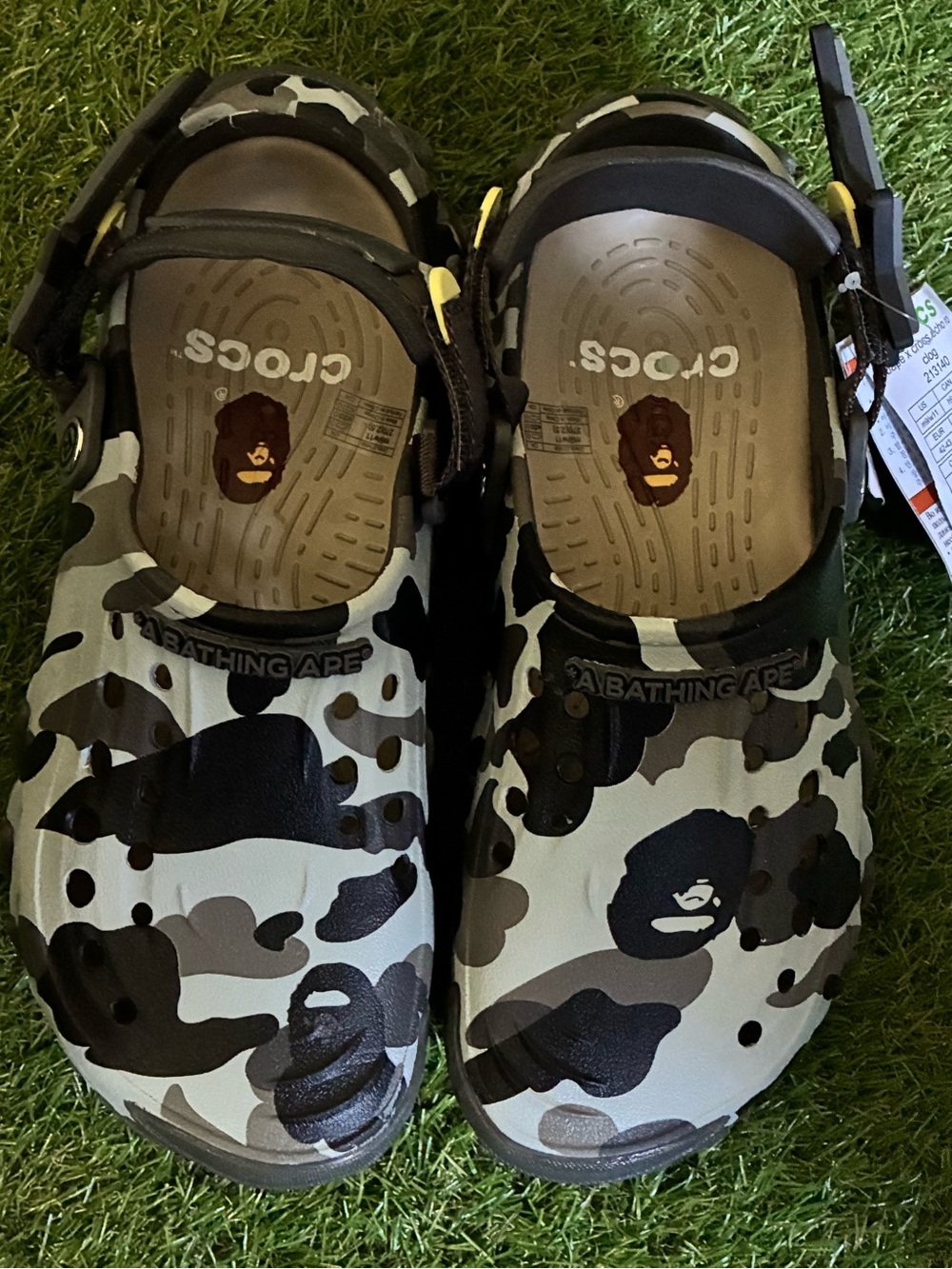A Bathing Ape x Crocs Men’ Camo Slip-On- Black/Gray